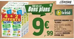 E.Leclerc BOISSON AMANDE BIO BJORG offre