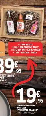 E.Leclerc Coffret Initiation Barbecue 'Premières Braises' offre