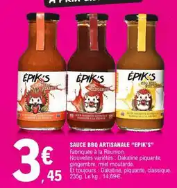 E.Leclerc SAUCE BBQ ARTISANALE “EPIK’S” offre