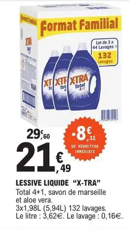 E.Leclerc LESSIVE LIQUIDE X-TRA offre