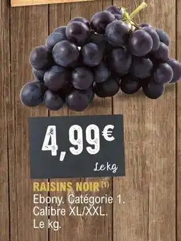 E.Leclerc RAISINS NOIR offre