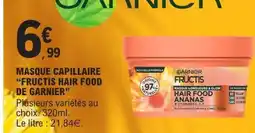 E.Leclerc Masque Capillaire Fructis Hair Food de Garnier offre