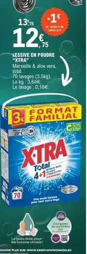 E.Leclerc LESSIVE EN POUDRE “XTRA” offre