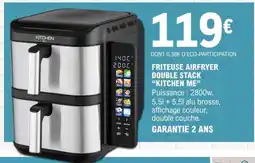 E.Leclerc FRITEUSE AIRFRYER DOUBLE STACK 'KITCHEN ME' offre