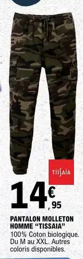 E.Leclerc PANTALON MOLLETON HOMME TISSAIA offre