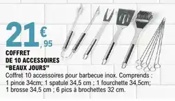 E.Leclerc COFFRET DE 10 ACCESSOIRES BEAUX JOURS offre