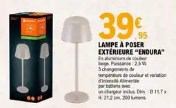 E.Leclerc LAMPE À POSER EXTÉRIEURE ENDURA offre