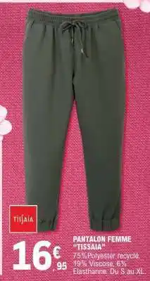 E.Leclerc PANTALON FEMME TISSAIA offre