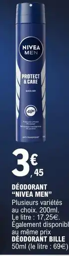 E.Leclerc Déodorant NIVEA MEN offre