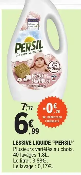 E.Leclerc LESSIVE LIQUIDE PERSIL offre