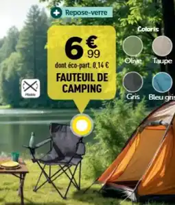 Centrakor Fauteuil de camping offre