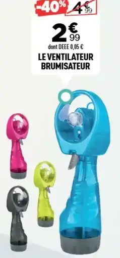 Centrakor Le ventilateur brumisateur offre