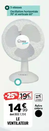 Centrakor Le ventilateur offre