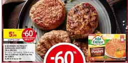 Intermarché Isla Délice 8 burgers de poulet goût rôti offre
