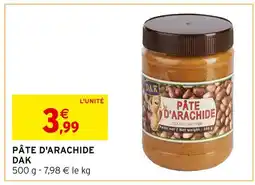 Intermarché DAK Pâte d'arachide offre