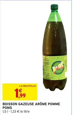 Intermarché Poms Boisson gazeuse arôme pomme offre