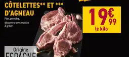 Carrefour Côtelettes d'agneau offre