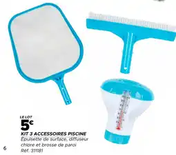 Gifi Kit 3 accessoires piscine offre