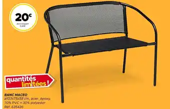 Gifi Banc Maceo offre