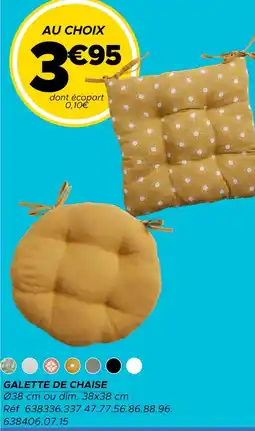 Gifi Galette de chaise offre