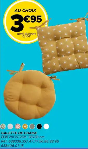 Gifi Galette de chaise offre