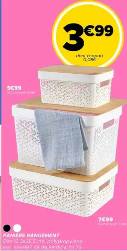 Gifi Panière rangement offre