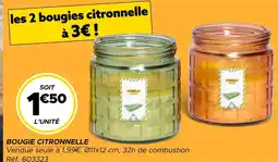 Gifi Bougie citronnelle offre