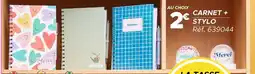 Gifi Carnet + stylo offre