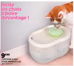 Gifi Fontaine à eau pour animaux 2,2L offre