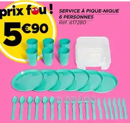 Gifi Service à pique-nique 6 personnes offre