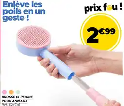 Gifi Brosse et peigne pour animaux offre