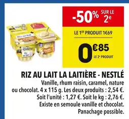 Supeco NESTLÉ RIZ AU LAIT LA LAITIÈRE offre