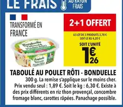 Supeco BONDUELLE Taboule au poulet rôti offre