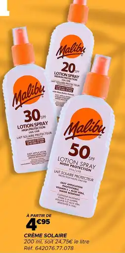 Gifi Malibu Crème solaire offre
