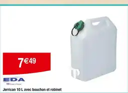 Carrefour EDA Jerrican 10 l avec bouchon et robinet offre