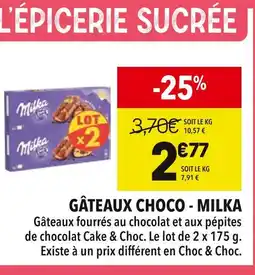Supeco Milka Gâteaux choco offre