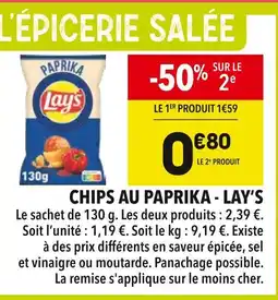 Supeco LAY’S CHIPS AU PAPRIKA offre