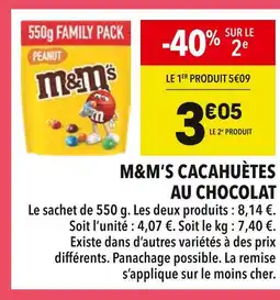 Supeco M&M'S Cacahuètes au chocolat offre