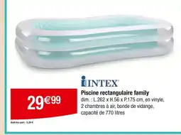 Carrefour INTEX Piscine rectangulaire family offre