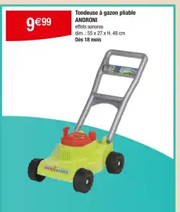 Carrefour ANDRONI Tondeuse à gazon pliable offre