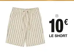 Carrefour Short à rayures offre