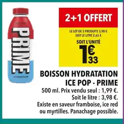 Supeco Prime BOISSON HYDRATATION ICE POP offre