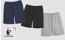 Carrefour Bermuda molleton offre
