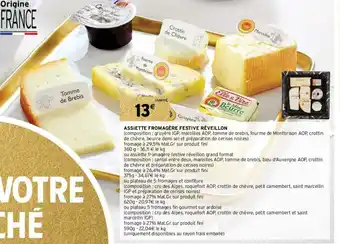 Intermarché Hyper Assiette Fromagère Festive Réveillon offre