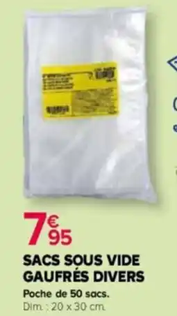 Kiriel Sacs sous vide gaufrés divers offre