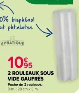 Kiriel 2 rouleaux sous vide gaufrés offre
