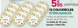 Kiriel 12 couvercles stérilisables offre