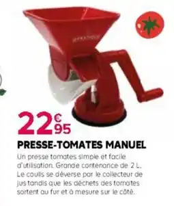 Kiriel Presse-tomates manuel offre