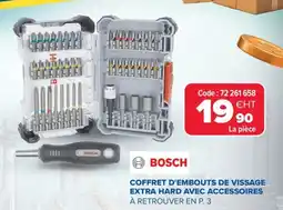 Prolians BOSCH Coffret d'embouts de vissage extra hard avec accessoires offre