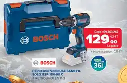 Prolians BOSCH Perceuse-visseuse sans fil solo gsr 18v-90 c offre
